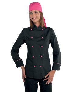 Giacca Lady Chef bottoni antipanico manica lunga