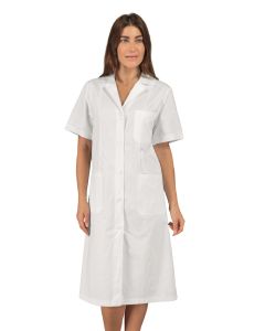 Camice medico Vichy mezza manica