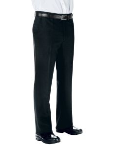 Pantaloni senza pinces fresco lana slim