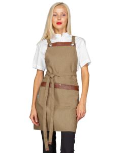 Grembiule unisex Milford con inserti in ecopelle