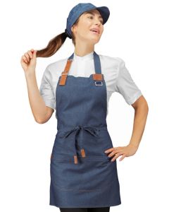 Grembiule Kansas Short con inserti in vera pelle