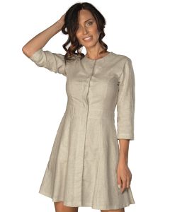 Abitino donna Salonicco manica 3/4 in lino