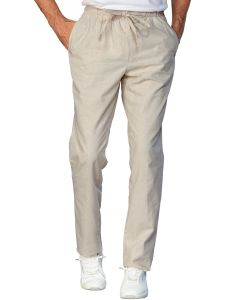 Pantalone Slim Zip unisex in Lino