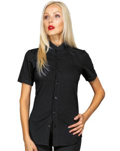 Camicia unisex Portorico jersey stretch mezza manica