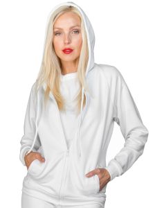 Felpa unisex zip e cappuccio Isacco